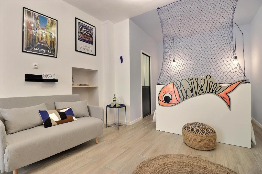 Appartement La Sardine du Panier® 11 Rue Puits Saint-Antoine 13002 Marseille