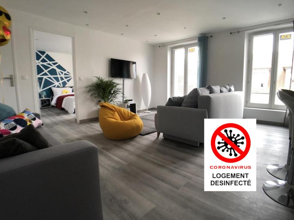 Appartement La Suite Emoji - SDP Appartement 302, 3e Etage 8 Rue Gambetta 77400 Lagny-sur-Marne