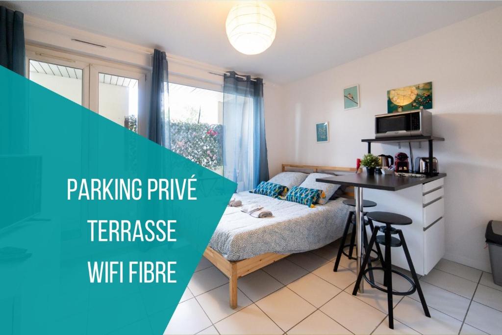 Appartement La Terrasse St Michel - Parking -Métro - Bus 2 Boulevard des Platanes 31400 Toulouse