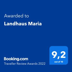 Landhaus Maria