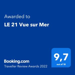 LE 21 Vue sur Mer
