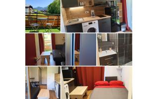Appartement Le 211,ski et randonnée, lave linge ,parking studio 211, 1190 route du télésiège 74500 Bernex Rhône-Alpes