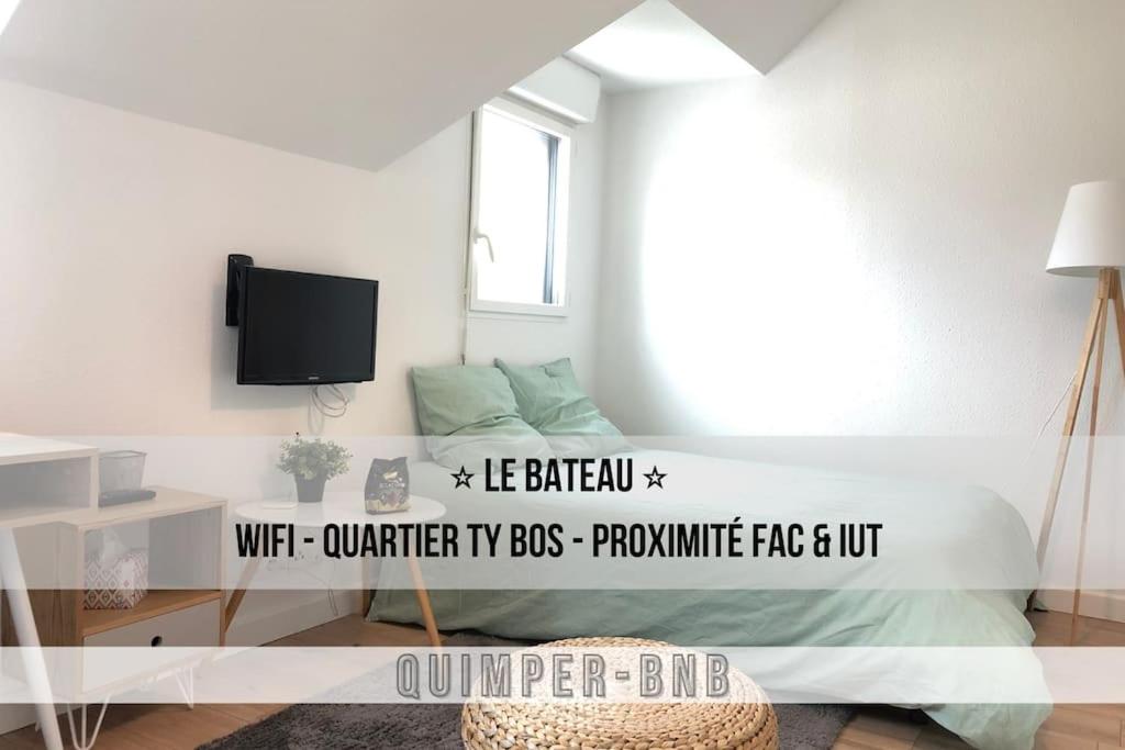 Appartement LE BATEAU - Calme - Parking - Wifi - Proche IUT Hôpital et Voie Express Batiment A appartement 25 30 Avenue de Kéradennec 29000 Quimper