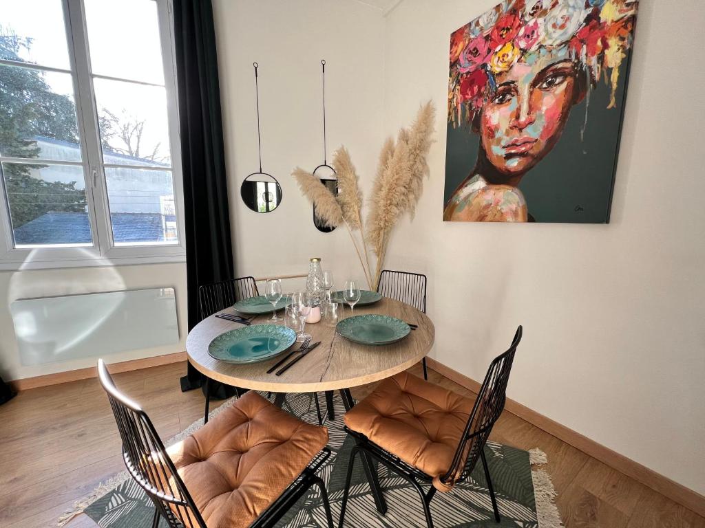 Appartement Le Belleville, proche hypercentre au calme, wifi 24 Rue de Belleville 44100 Nantes