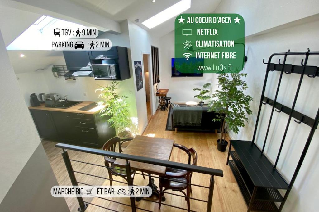 Le Bistrot - Au Coeur d'Agen - Self Checkin - Wifi - Netflix - Smart TV - Luqs fr 17 Rue des Juifs-3è étage, 47000 Agen