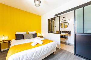 Le Black & Yellow - Appart'Hôtel SPA - Clim - Melina & Alfred Agen