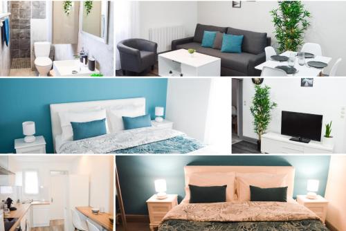 Le Blue St Léon : 2 pièces COZY Lit King Size WIFI
