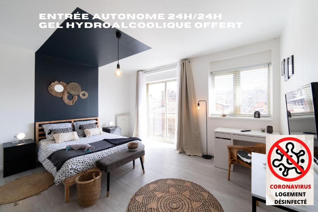 Appartement LE CARRÉ MATABIAU HYPERCENTRE GARE NETFLIX 43-45 rue raymond 4 31000 Toulouse