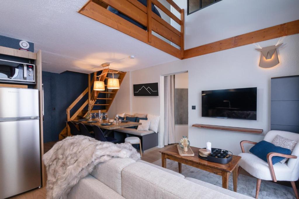 Appartement Le Chalerick - triplex rénové 6 à 8 personnes - hyper centre Valmeinier 1800 - ski aux pieds Le Saint Bernard 73450 Valmeinier