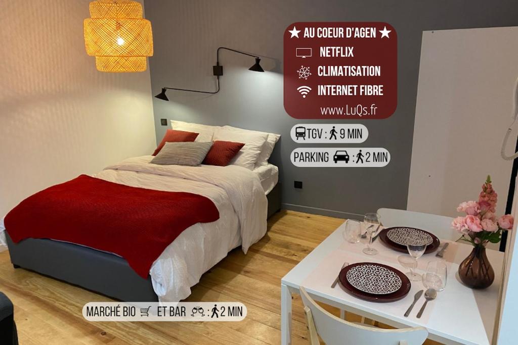 Appartement Le Charme - Au Coeur d'Agen - Self Checkin - Wifi - Netflix - Smart TV - Luqs fr 17 Rue des Juifs - 2ème étage 47000 Agen