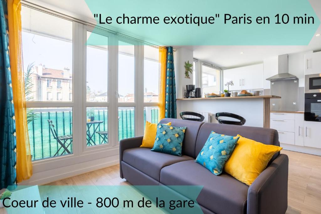 Appartement Le Charme Exotique Paris en 10 minutes 85 Avenue Gabriel Péri 95100 Argenteuil