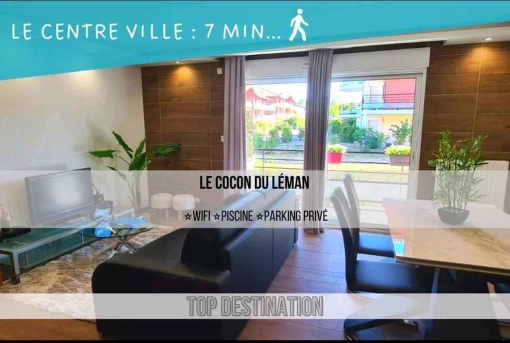 Appartement Le Cocon du Léman 4 Étoiles Netflix & Mini-Bar & Parking Privé & Balcon 285 Rue de la Luchette 74580 Viry