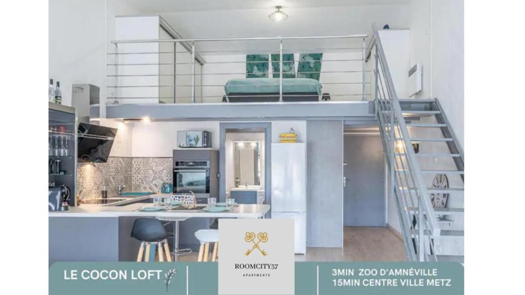 Appartement Le Cocon Loft Metz Luxembourg Un-Séjour-à-Part 13 Rue du Vieil Amnéville 57360 Amnéville