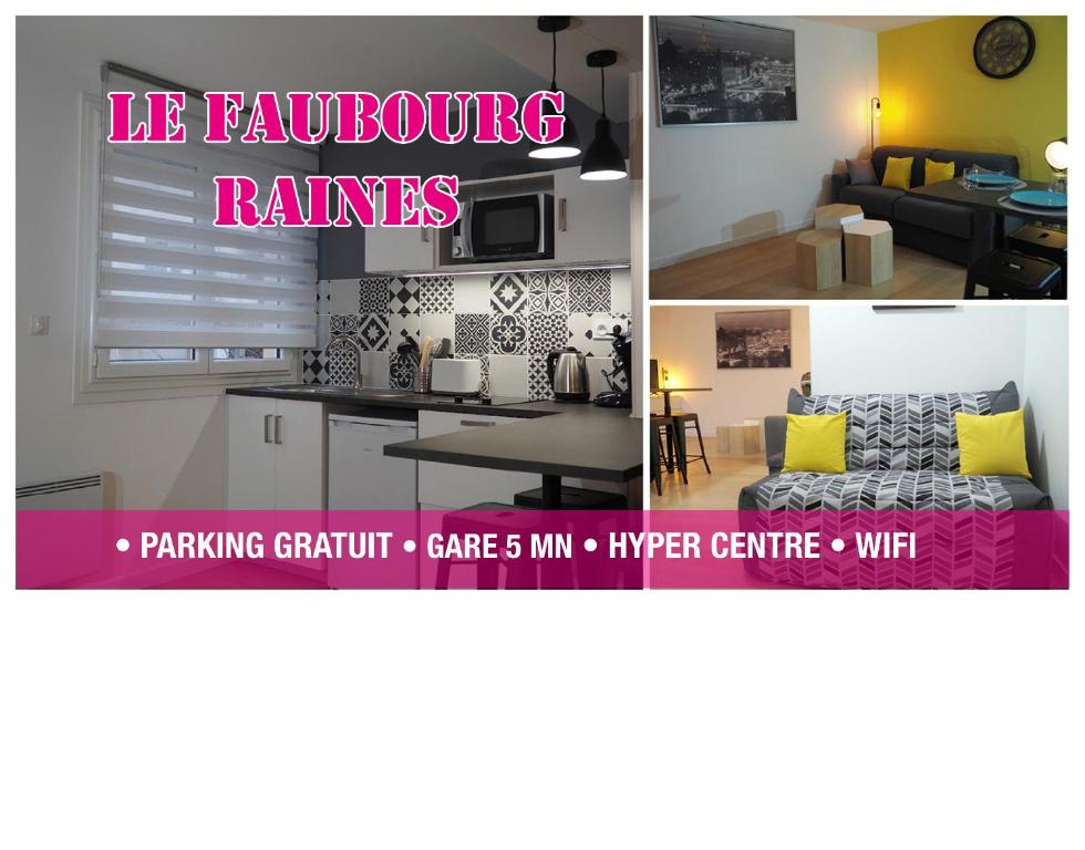 Appartement Le Faubourg-Raines - Chaleureux studio à 5mn de la gare 55a Rue du Faubourg Raines 21000 Dijon