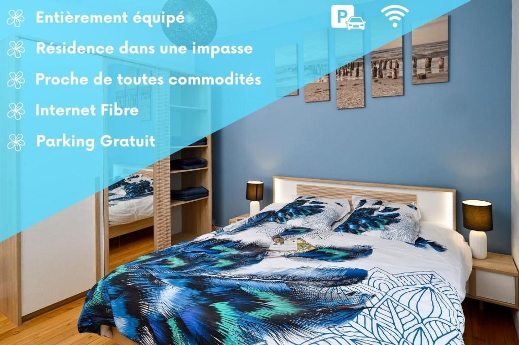 Appartement Le Fil Bleu - CENTRE VILLE - ENTIÈREMENT ÉQUIPÉ Bat A - 1er étage - Porte droite 18 Rue Bridier 03100 Montluçon