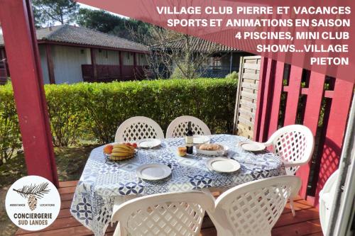 LE HAMEAU DES VAGUES 4-5 PERS Piscines et Nature à MOLIETS