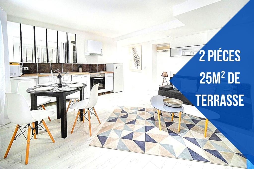 Le Jo - Terrasse - Wifi - Verrière Côte d'Azur 52 Avenue du Maréchal Gallieni, 06400 Cannes