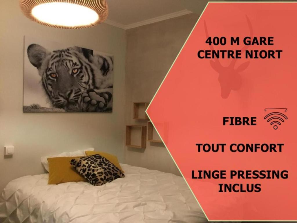 Le Lodge centre 400m gare wifi linge de pressing 17 Bis Rue des 3 Coigneaux, 79000 Niort