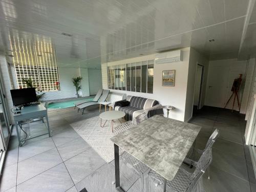 Le Loft Mauresque Centre Ville piscine privée intérieure chauffée