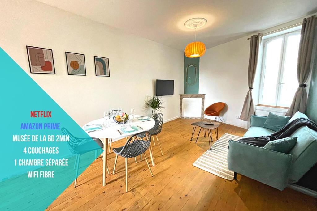 Appartement LE LOTUS BLEU - WIFI - NETFLIX 1 Rue du Simard 16000 Angoulême