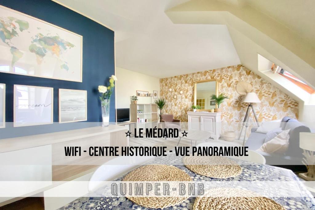 Appartement LE MEDARD - Confort - Wifi - Centre historique - Entrée Autonome Etage 3 Droite 2 Place Médard 29000 Quimper