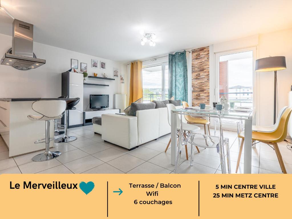 Appartement Le Merveilleux - Proche Thionville, Metz, Luxembourg 7 Avenue Julien Absalon 57970 Yutz