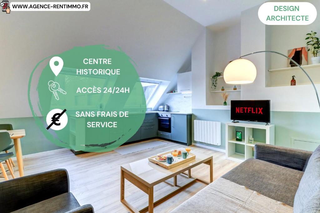 Appartement LE MODERNE I Centre Historique Design & Spacieux - 8080356 14b Rue du Chapeau Rouge 21000 Dijon