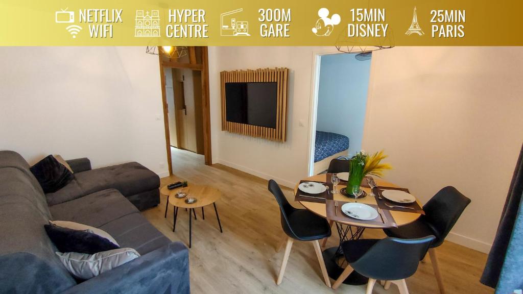 Appartement Le Moulin Dort • Hyper Centre • Wifi • Disneyland 20 Rue des Vieux Moulins 77100 Meaux