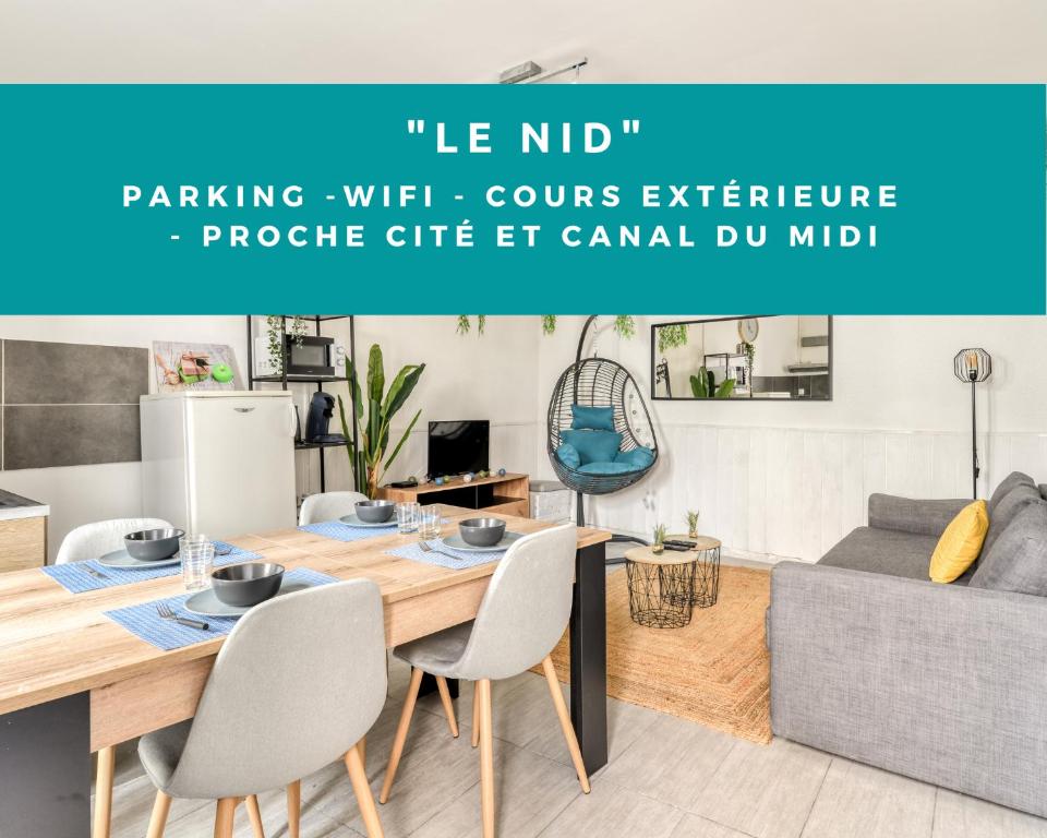 Appartement Le Nid - Cours exterieure - Parking - Wifi 67 Rue de la Liberté 11000 Carcassonne