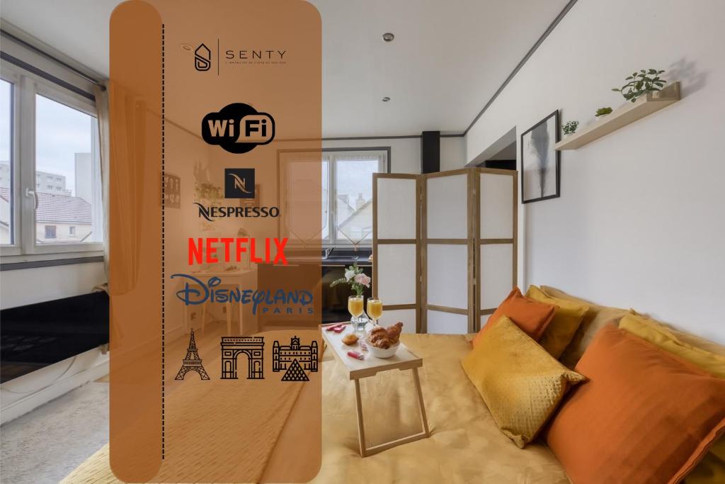 Appartement LE NID DOUILLET : PARIS proche-Cozy-Netflix 15 Rue du Château 95360 Montmagny