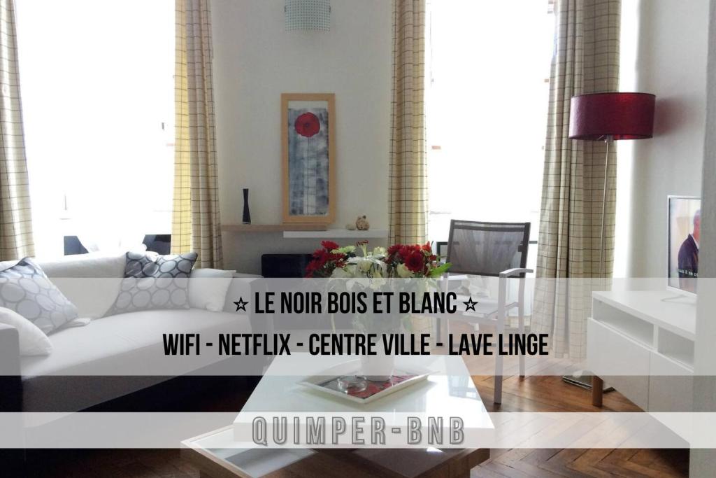 Appartement LE NOIR BOIS ET BLANC - Studio - Wifi - Centre Ville - Entrée Autonome 16 bis Rue de Brest 29000 Quimper