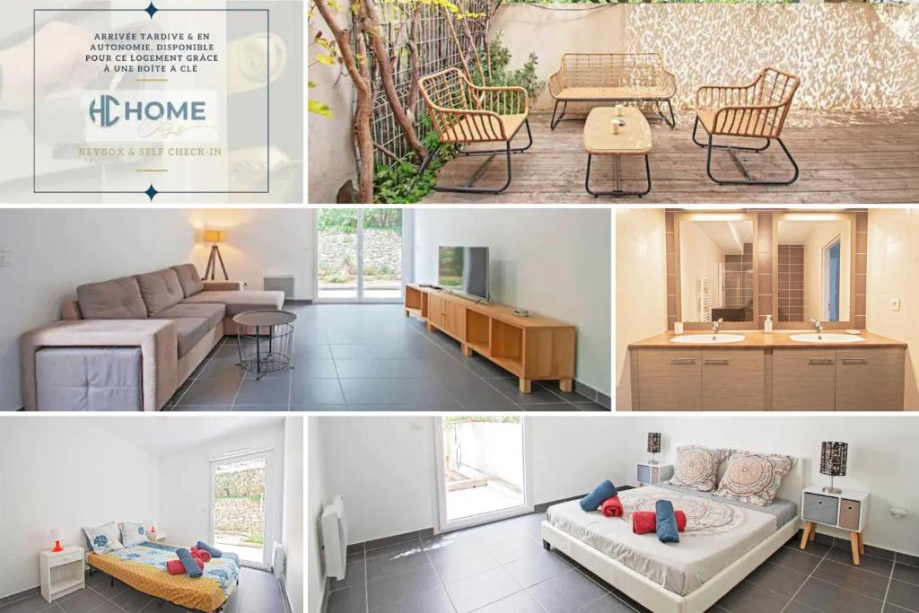 Le P'tit Rimbaud, 6 Pers, parking privé, jardin,wifi 86 Rue Luis Barragan, 34000 Montpellier