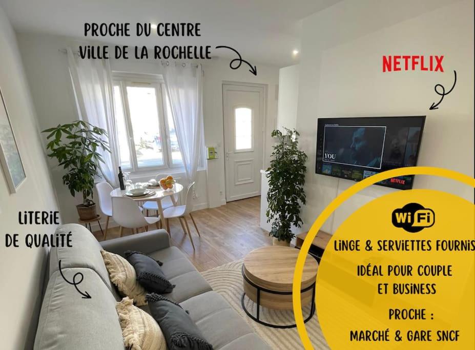 Appartement Le p'tit Rochelais Moderne et Épuré 60 Avenue du Cimetière 17000 La Rochelle