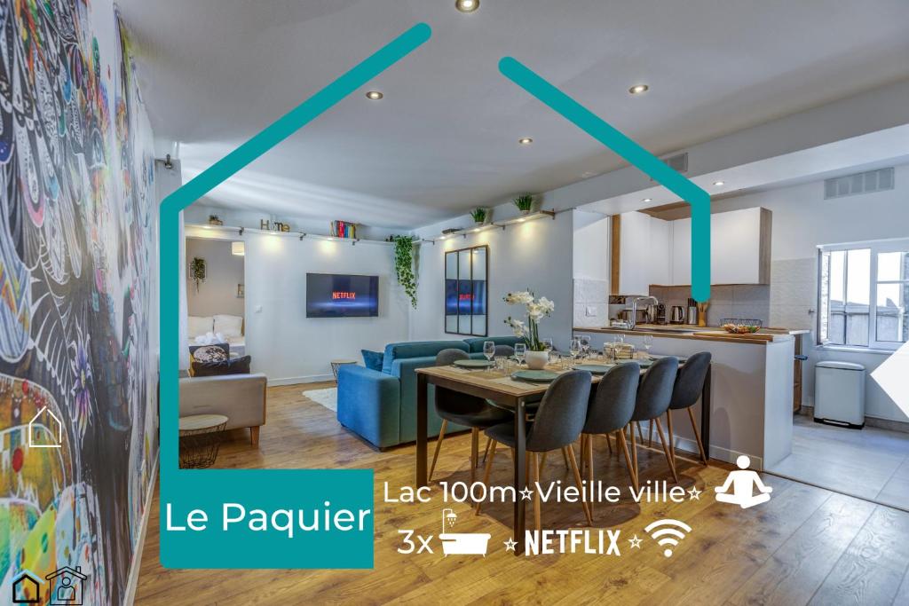 Appartement Le Paquier - Vieille ville, Calme, Lac 100m, Netflix 2nd floor 11 Rue du Pâquier 74000 Annecy