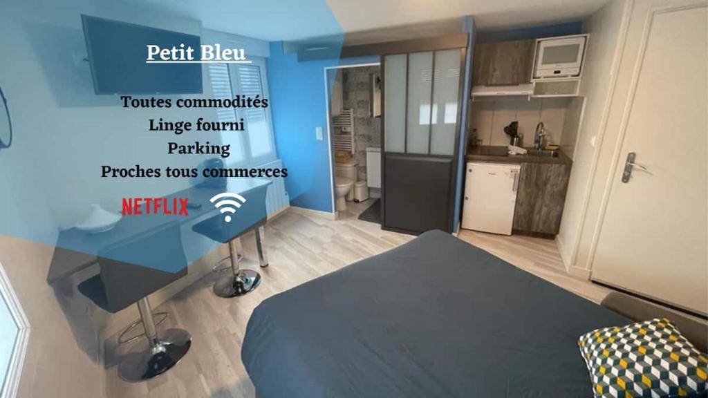 Appartement Le Petit Bleu Centre ville - Wifi - Parking appart 4; étage 3 236 Rue de Strasbourg 79000 Niort