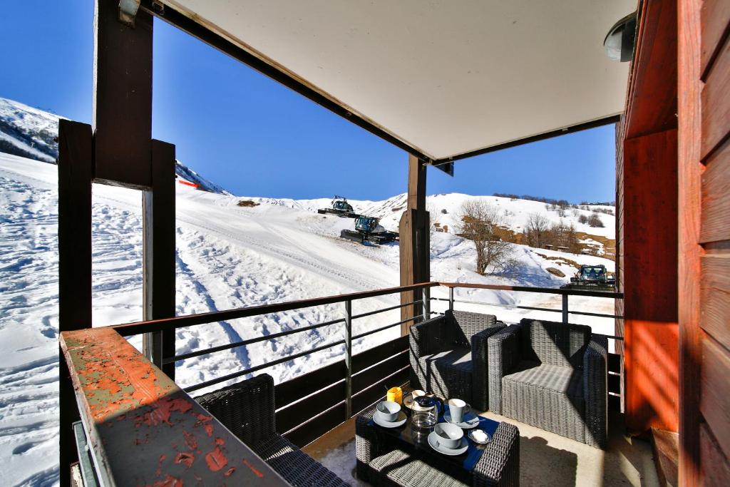 Appartement Le Petit Flocon - Appt pour 6 vue sur piste Résidence Les pistes, Le Corbier 73300 Villarembert