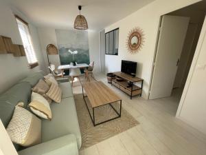 Le Plein Soleil, Appt 2 pièces terrasse, 600 m de la plage de BLONVILLE SUR MER