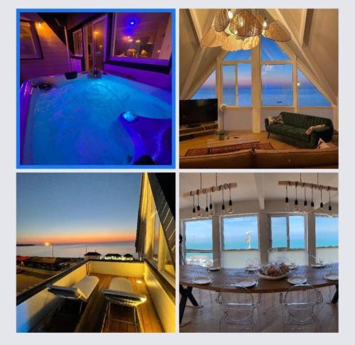 Le poséidon, gîte EXCEPTIONNEL face à la mer avec spa, terrasse, 4 chambres UN VRAI COUP DE COEUR