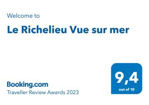 Le Richelieu Vue sur mer