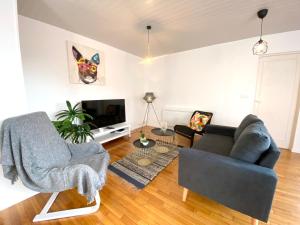 Appartement Le roomy by PÓM, proche de la gare L'appartement se situe au 1er étage au bout du couloir 5 Rue Paul Guieysse 56100 Lorient Bretagne