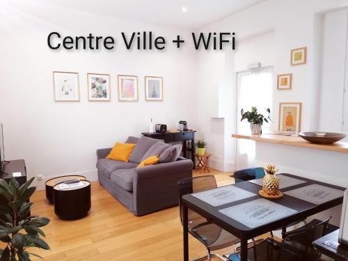 Le SAMBIN-TERRASSE -CENTRE VILLE -CHAMBRE AU FRAIS-RELAX
