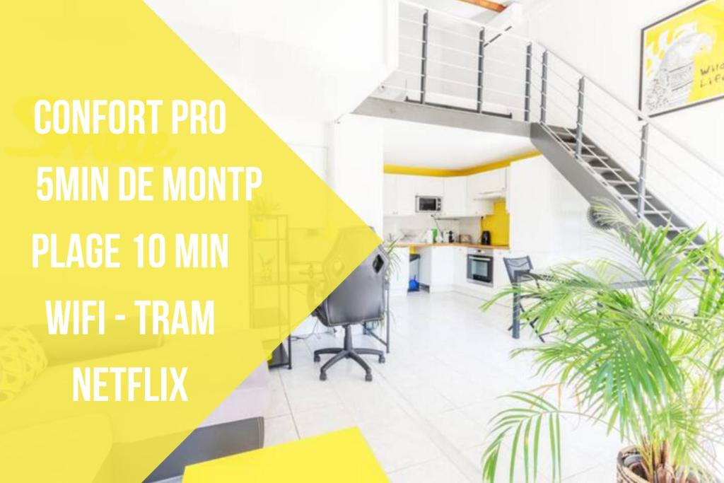 LE SMILE DUPLEX - LATTES, IDEAL PRO WIFI NETFLIX PROCHE PLAGE TRAM - CoHôteConciergerie La Grande Motte Montpellier Res VENEZIA APP307 6 Rue des Chevaliers de MALTE, 34970 Lattes