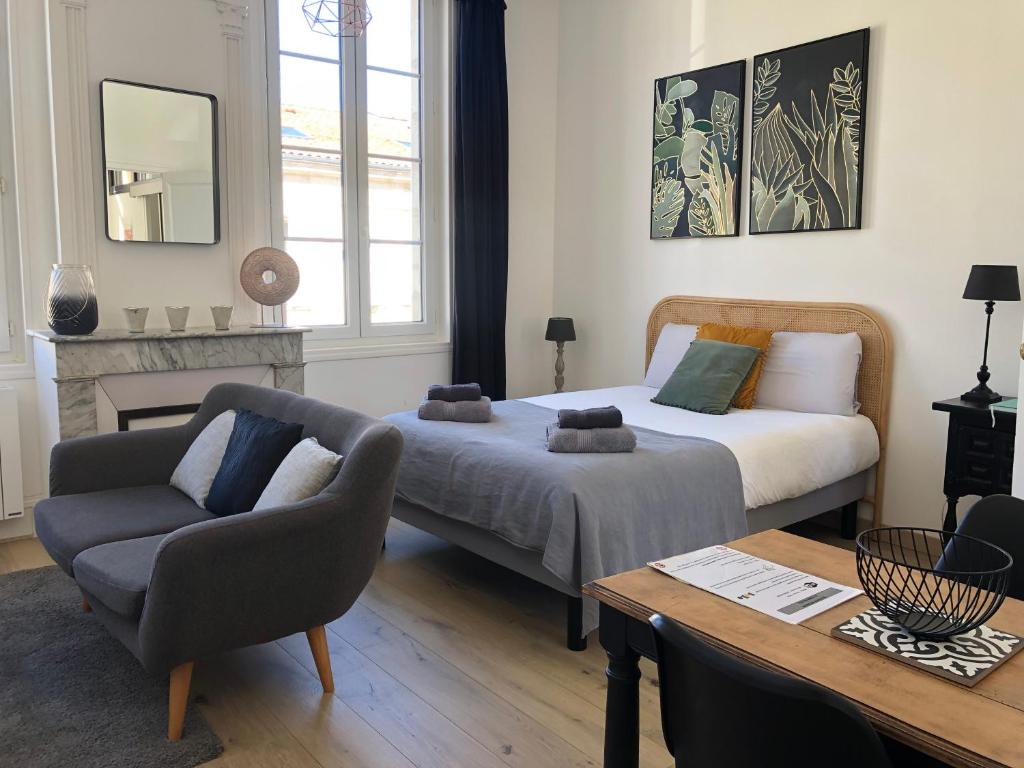 Appartement Le Studio de Meli, 3 étoiles, 30m2, raffiné, élégant et bien situé 36 Rue Chanzy 17300 Rochefort