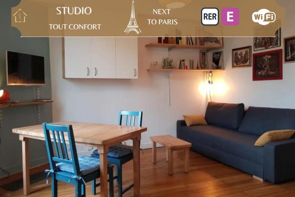 Appartement Le Studio des Artistes - 25min Paris 1 Rue Abel Bonnevalle 93130 Noisy-le-Sec