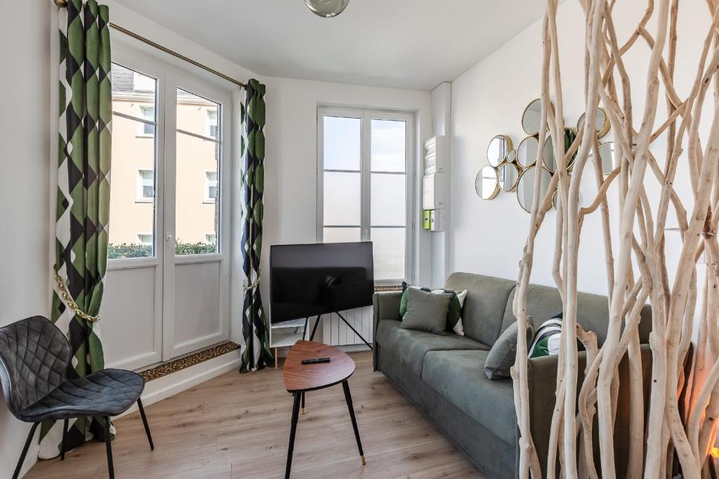 Appartement Le Vannier - cute T2 of 26 m - city center - closed garage balcony 2 rue vannier 14600 Honfleur