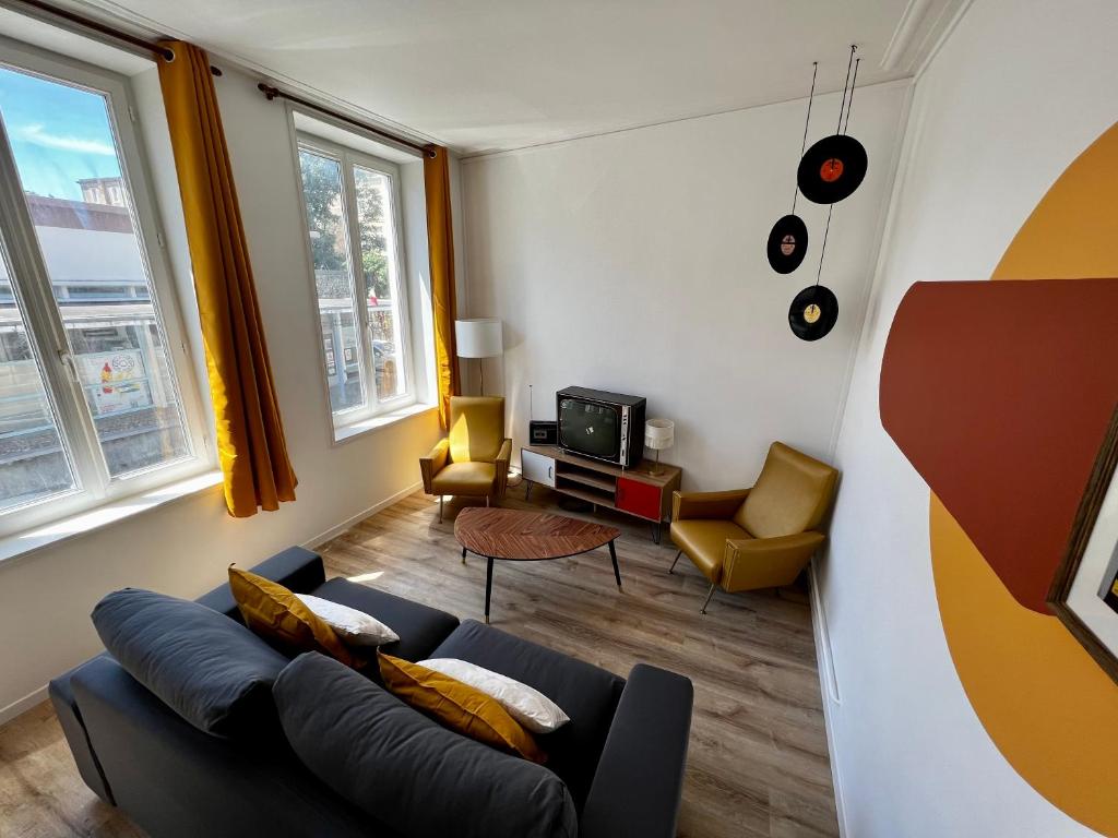 Appartement Le Vintage 70's, 4 à 6 pers, centre-ville 9 Rue de l'Ancien Rivage 62200 Boulogne-sur-Mer