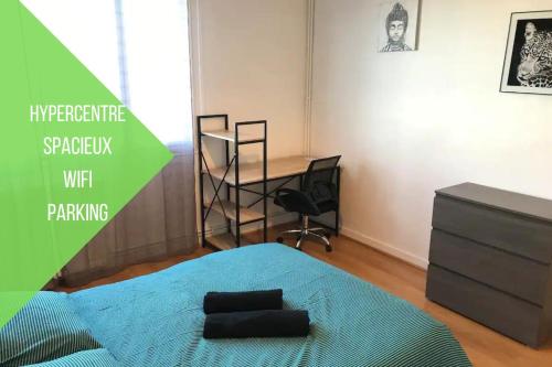 Le Voltaire -2 chambres- 70m2- HYPERCENTRE-Parking-WIFI FIBRE