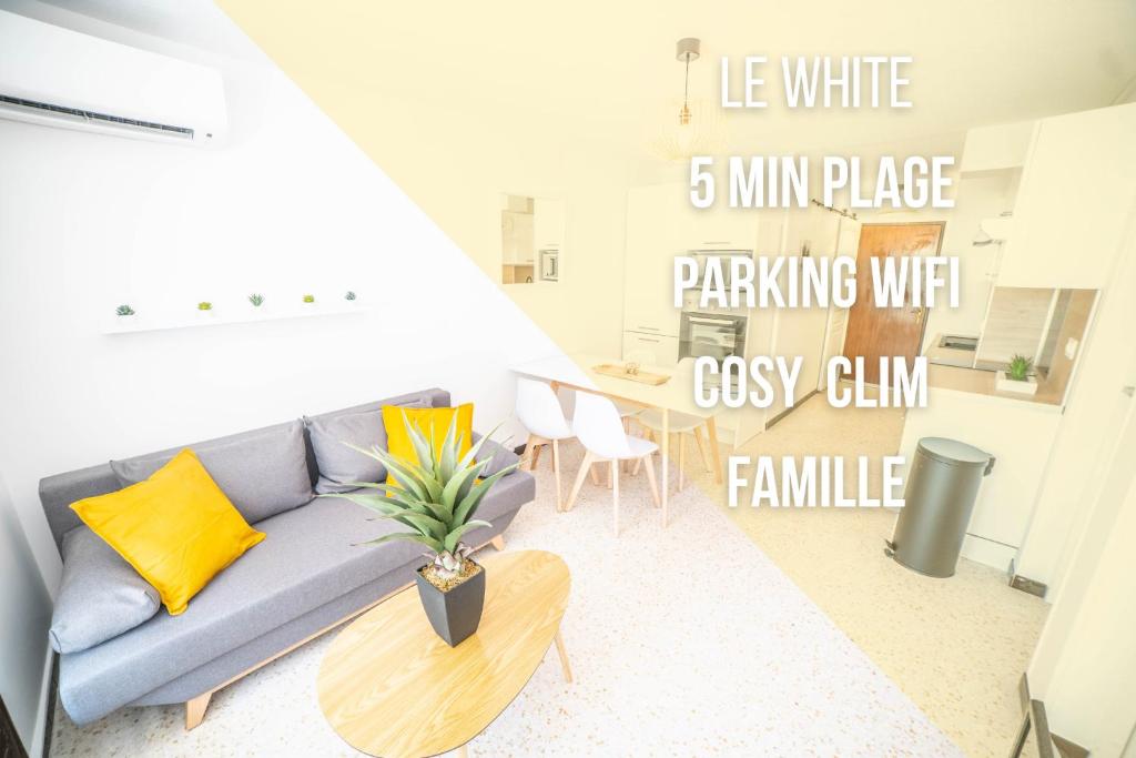 Appartement LE WHITE - CLIM PARKING WIFI 5min PLAGE NEUF 6MAX -CoHôteConciergerie 184 Avenue du bois Couchant 34280 La Grande Motte