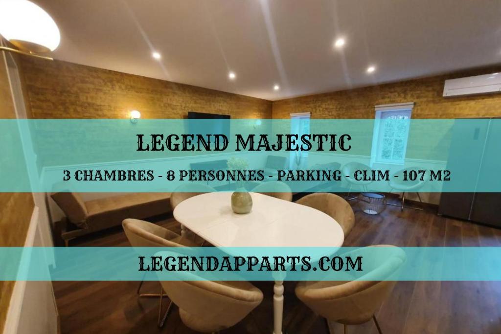 Legend Majestic - 3 chambres - Parking privé - Centre Ville - Quai de Saône - Gare - fibre 22 Rue de la République, 71000 Mâcon