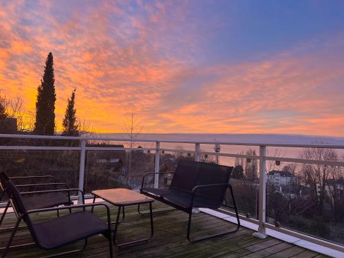 Léman Panoramique avec terrasse à deux pas du centre-ville